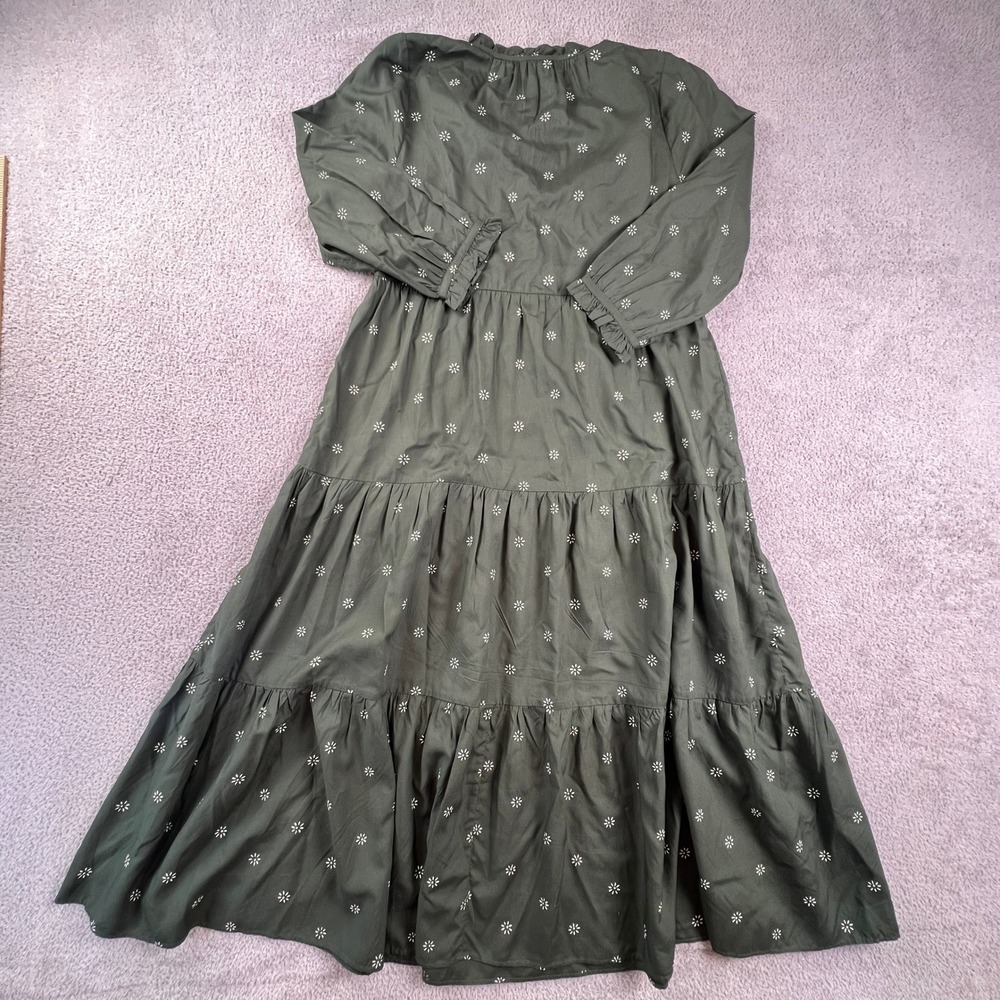 Maxi dress Cottagecore Coastal Cowgirl Floral Ruffle Boho NWT Heritage Madewell - Picture 15 of 15